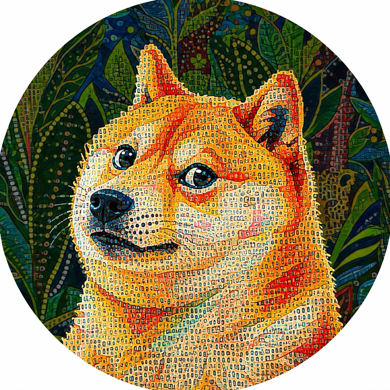 Mosaic Doge portrait